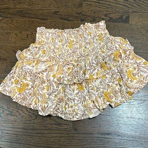 Aqua Bloomingdales floral skort/skirt coverup beach festival